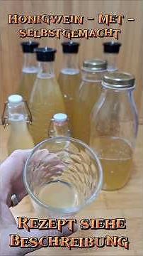 drinks DIY Honigwein - Met - selbstgemacht #video #rezept #einfacherezepte #alkohol #shorts