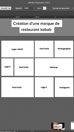 Je fais le branding d'un restaurant kebab premium de ma ville. #brand #marque #kebab #kebabs #freelancedesigner #brandingdesign #logodesign #designcommunity #CapCut
