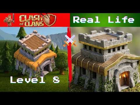 I saw how each level of the Town Hall in Clash of Clans would look in real life