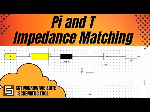 Lumped Element Pi and T Impedance Matching in CST Schematic Tool