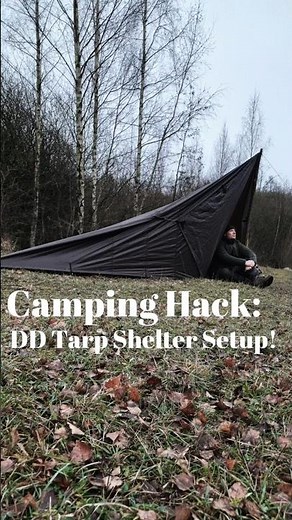DD Tarp Shelter in 60 Seconds (Super Easy Setup)