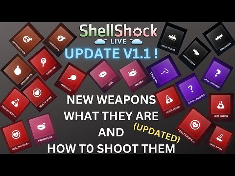 ShellShock Live | Update V1.1 - All New Weapons and How To Shoot Them ! (Updated)