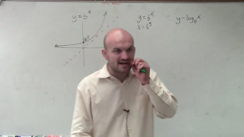 What does a logarithmic graph look like?