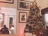 Alessandra Ambrosio enjoys Christmas food and decorating her home with friends