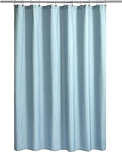 Ultimate Waterproof Fabric Shower Curtain or Liner, Breathable TPU & Machine Washable, Use for Bath Tub/Stall in Home and Hotel, Blue, 72"x72"