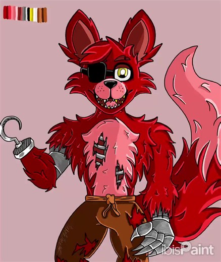 FNAF Foxy Digital Drawing Tutorial