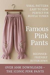 Boho Balloon Pants PDF Pattern • Oversized Harem Trousers • Women’s Tie Hem Bloomers • Loose - Etsy