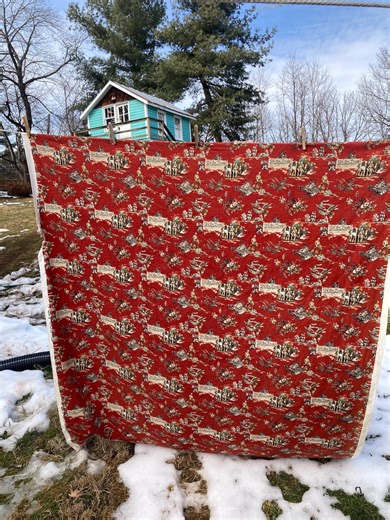 Vintage Fabric Colonial Theme We the People Drums Spinning Wheel Plough Rust Black Cream Turquoise 1970s Drapery - Etsy Australia