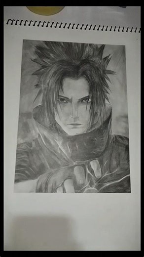 This Sasuke Drawing 🤯 Looks TOO Real ‼️ #shorts #sasuke