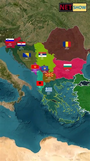 Các quốc gia Balkans giành độc lập khi nào? #balkan #netshow #lichsu #history #trending #tintuc24h