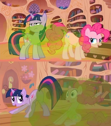 #gachafart pinkie pie and twilight sparkle fart on each other #MLP
