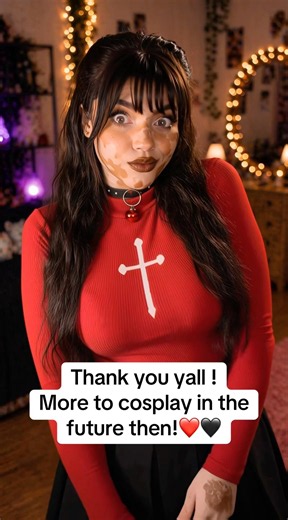 Goth RavenVaale Debuts as Tohsaka 🖤 | Fate/stay night Cosplay #gothgirl #vitiligo #cosplayer
