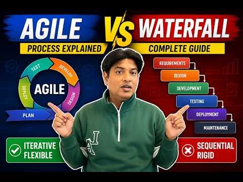 Agile Vs Waterfall Model Process