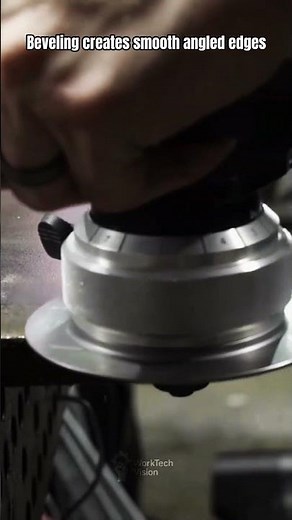 Portable Pneumatic Metal Plate Edge Beveling Process