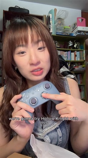 Rachel Han on Instagram: "Damn people on the internet actually give pretty good recommendations 🤩 anyway this is my 8-bit-do controller review with like 5 seconds of Silksong gameplay where I die and know it’s skill issue fr 🙂‍↕️ Also sorry if i look and sound funny, I was pretty sick when recording this HAHAHA #8bitdo #controllerreview #bestcontroller #silksong"