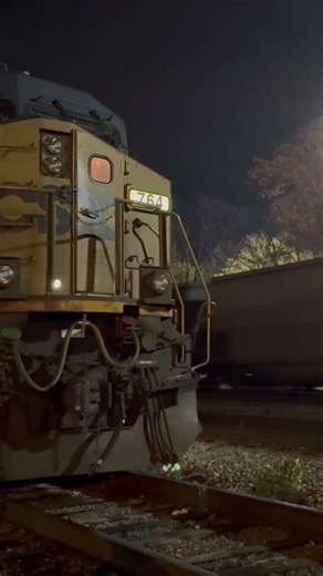 CSX Coal train passes stopped ES44 #trains #csxtransportation #railroad