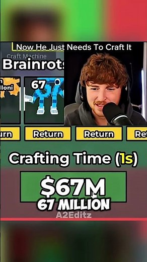 Caylus Gets His Own Brainrots In Steal A Brainrot #stealabrainrot #roblox