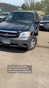 People in the comments will get angry about a 24 year old Mazda Tribute getting crushed #mazdatribute #rackandpinion #mechanicsoftiktok #fordescape #autorecycling #junkyard #autopartscity | Auto Parts City, Inc.