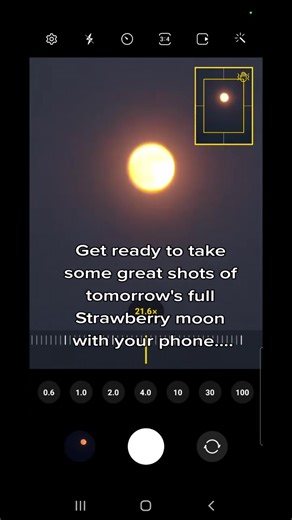 Full Moon Photo Tutorial 🌚 #fullstrawberrymoon #pinkmoon #phototutorial