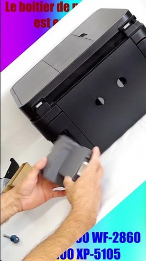 Imprimante Epson Le boitier de maintenance est en fin de vie, comment remplacer #Shorts