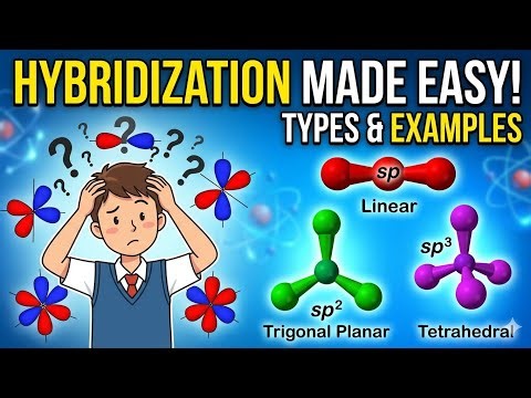 Hybridization Made Easy! Learn Types and Shapes in 10 Minutes.🤯