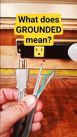 What does GROUNDED mean? #electricity #grounded #voltage #safety #til