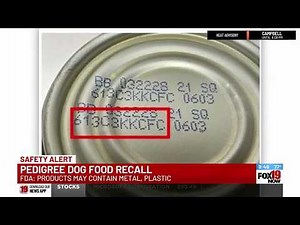 Pedigree's chopped chicken and duck flavor dog food recalled for possible contamination