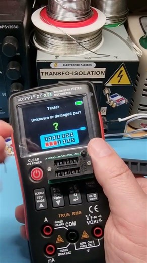 Tester une diode zener électronique avec Zoyi ZT-XT1