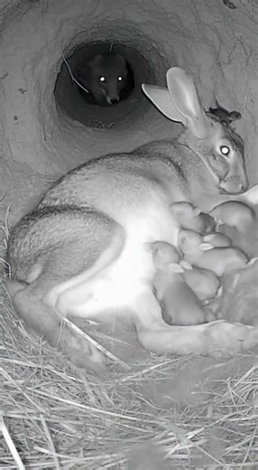 Fox Attacks Rabbit Burrow: A Dramatic Wildlife Encounter