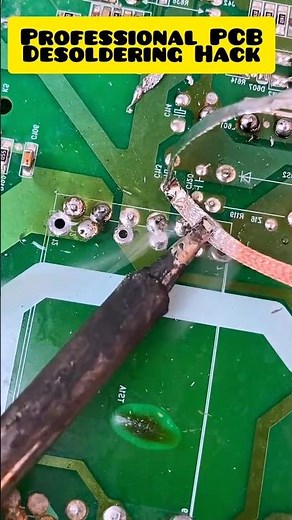 How to Use Copper Desoldering Wick Like a Pro | Clean PCB Repair Tips ​#PCBRepair #SolderingTips