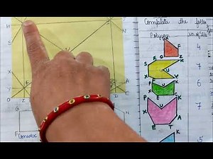 Class 8 Maths Lab Activity : To fold a paper , unfold and locate various convex and concave polygons
