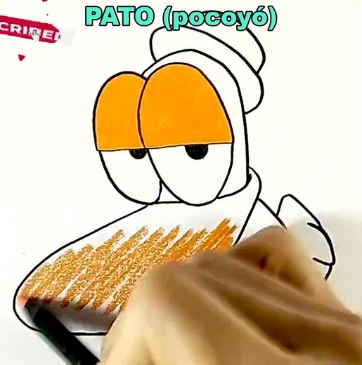 Drawing and Coloring Pato from Pocoyo | Drawings for kids