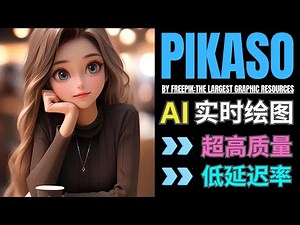 全网首测: Freepik 旗下强大的Pikaso实时绘图工具: 附内测邀请码, 限时免费