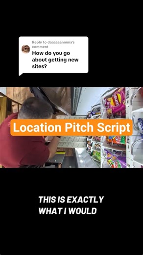 Here's a step by step guide, including pitch script to secure your first vending location #vending