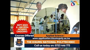 SP: The Kisumu National Polytechnic invites all prospective trainees for our September 2023 intake. The polytechnic boasts of a variety of courses. Apply online through http://application.kisumupoly.ac.ke/ Kisumu National Polytechnic | NTV Kenya