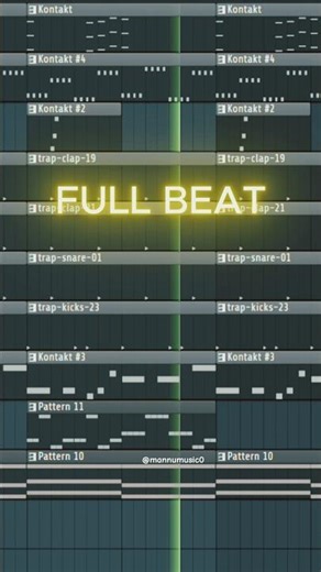 How To Make Hip Hop Drum Pattern and melody in FL Studio 🔥🔊🎹 #shorts #beatmaker #flstudio