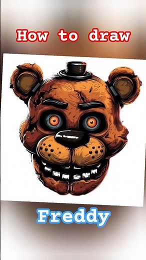Freddy from FNAF #fivenightsatfreddys #howtodraw #art #easydrawing