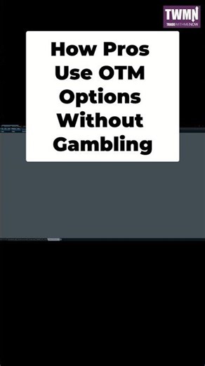 How Pros Use OTM Options Without Gambling #shorts #trading #tradingstrategy