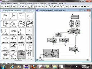 Circuitos neumáticos con Fluid Sim