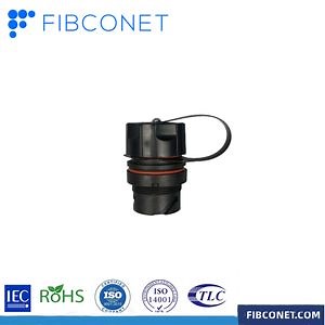 Corning Compatible Fiber Optic Duplex LC Bulkhead Adapter with Copper