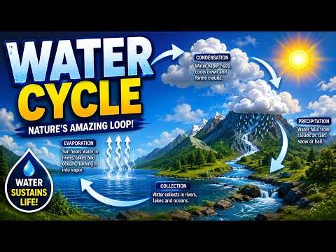 The Water Cycle Explained 💧 | How Water Moves Around the Earth | Science for Everyone