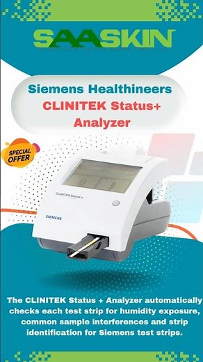 Siemens Healthineers CLINITEK Status+ Analyzer and Reagent Strips | Catalog No - #10379676 |