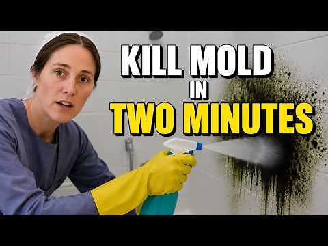 Remove BLACK MOLD in MINUTES Using Just 2 Kitchen Ingredients !
