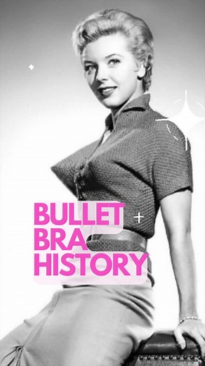 This is the history of the bullet bra. Do you remember those really pointy bras that people would wear in the 1940s and 1950s? #bulletbra #sweatergirls #womensfashion