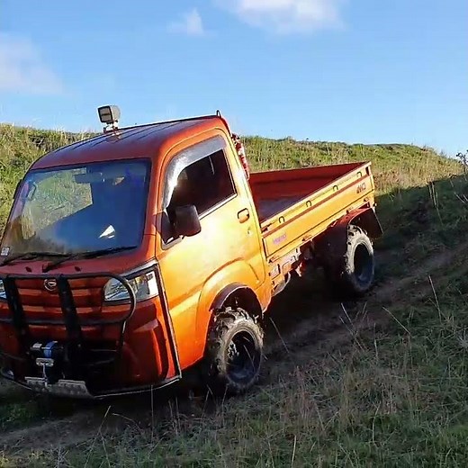 Impact Quadtruck Homemade Motocross Track Demo.