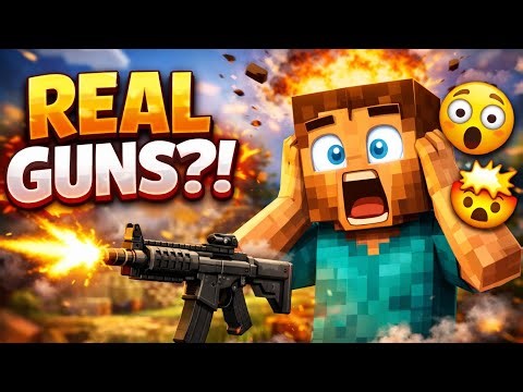 Minecraft With REALISTIC GUNS?! | TACZ Mod Showcase 🔫