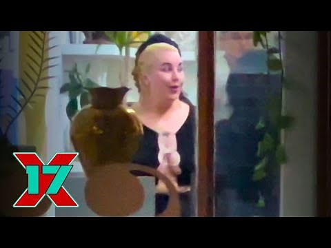Amanda Bynes Rocks A Revealing Top While Showcasing Her Artwork