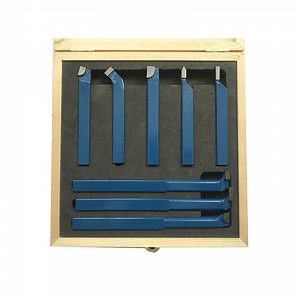 [Hot Item] 8PCS Metric Carbide Tipped Tool Bits Brazed Lathe Tool Holder Set