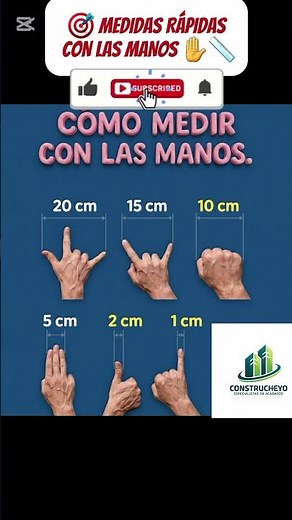🎯 MEDIDAS RÁPIDAS CON LAS MANOS ✋📏