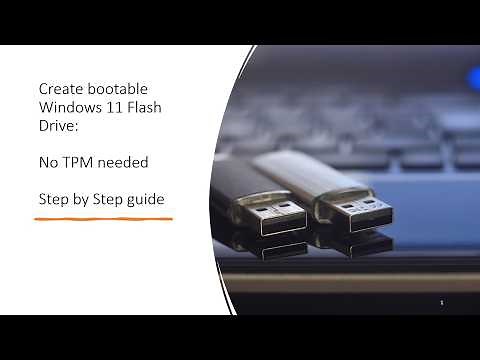 Create bootable Windows 11 Flash Drive: No TPM needed Step by Step guide